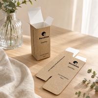 Boîtes rigides écologiques personnalisées pour les marques de parfums et de cosmétiques avec laminage texturé en lin et matériaux recyclés
