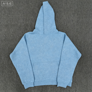 เสื้อฮู้ดดี้ลำลองผู้ชายไซส์ใหญ่ ผ้าเฟรนช์เทอร์รี่โพลีเอสเตอร์ 100% คุณภาพสูง ปี 2026 น้ำหนัก 160 กรัม สำหรับฤดูหนาว พร้อมปักโลโก้ตามสั่ง ประดับด้วยคริสตัล VVS 555 - Product Image 6