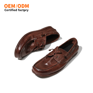 Mocassini Goodyear Welted Artigianali in Pelle di Cavallo da Uomo, <span class=keywords><strong>Scarpe</strong></span> Eleganti Casual da Lavoro in Pelle Morbida Traspirante, Vendita all'Ingrosso - Product Image 3
