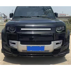 Nouveau pare-chocs avant PM pour modification et amélioration de voiture, avec découpes pour feux antibrouillard, lèvre de pare-chocs à visser, ajustement universel pour LR Defender 2022-2024 - Product Image 4