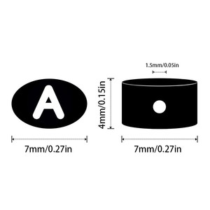 Klinker Letter Kraal Best Verkochte 7X4Mm Wit Acryl Alfabet Kralen Voor Diy Mode Sieraden Plastic Lucite Kralen