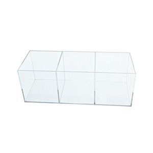 กล่องเก็บของอะคริลิค 30.5x10x11.5 ซม. พร้อมช่องสำหรับจัดระเบียบเครื่องสำอางบนโต๊ะ - Product Image 3