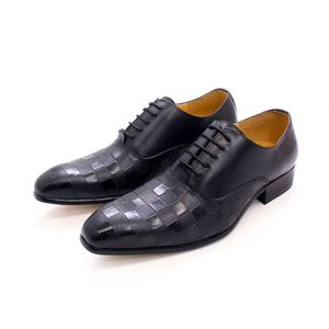 Chaussures Oxford Classiques Blanches en Cuir Véritable pour Hommes, Idéales pour Mariage et Cérémonies, à Lacets et Bout Pointu – Vente en Gros Usine, Meilleur Prix ! - Product Image 4