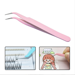 Customized tweezers stainless steel DIY kit for <b>repairing</b> <b>electronic</b> <b>parts</b>, false eyelashes, eyelash extensions, and nail art - Product Image 1