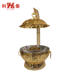 力远达热销8L酒店餐具皇家自助餐保温器套装金色黑色白色悬挂式保温盘适合餐厅餐饮 - Product Image 2