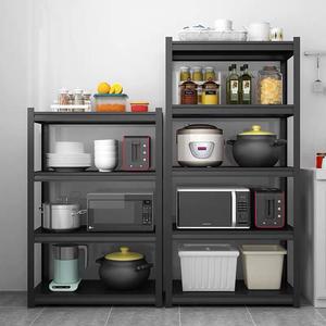 Étagère de rangement métallique réglable à 5 niveaux, noir et blanc, pour garage et entrepôt domestique - Product Image 3