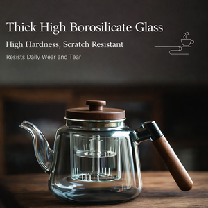 <span class=keywords><strong>Teiera</strong></span> in Vetro <span class=keywords><strong>con</strong></span> Manico, Resistente al Calore, Compatibile <span class=keywords><strong>con</strong></span> Piani Cottura Elettrici, Contenitore in Vetro per Alimenti - Product Image 3