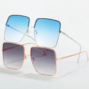 डीएल चश्मा थोक नई आगमन वृहदाकार आयत gafas डे प यूनिसेक्स धूप का चश्मा क्लब मास्टर धातु महासागर लेंस चश्मा 2022