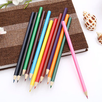 Crayons de couleur en bois, lot de 12, personnalisables avec logo, pour l'école, très demandés