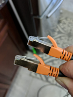 Kabel Patch Cat8 40g 2000mhz, kabel komunikasi komputer jaringan konektor perisai Rj45