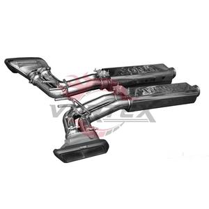 ท่อไอเสีย Vortex SS304 Valvetronic สำหรับ Mercedes G63 W464 4.0T V8 พร้อมปลายท่อคาร์บอนไฟเบอร์ - Product Image 1