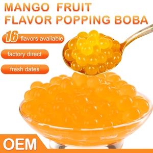 Nhà Máy Bán Buôn 2.8Kg Xoài Popping Boba Trà Bong Bóng Thành Phần Và Burst Boba Cho Đồ Uống Chuỗi Cửa Hàng Kinh Doanh - Product Image 2