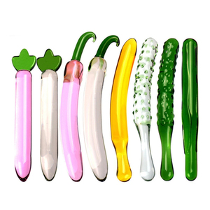 Portable <strong>Glass</strong> Wand <strong>Dildo</strong> Adult Toys Smooth <strong>Glass</strong> Weighted <strong>Dildos</strong> for Vagina Adult Sex Toys for Adult Sex Toys for Couple - Product Image 1