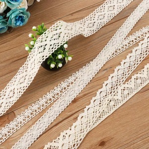 Ruban <span class=keywords><strong>de</strong></span> broderie en <span class=keywords><strong>dentelle</strong></span> <span class=keywords><strong>de</strong></span> coton naturel beige <span class=keywords><strong>de</strong></span> qualité supérieure, style vintage, avec œillets assortis, fait main, pour artisanat bohème, bricolage, mariage, couture, cadeau - Product Image 4