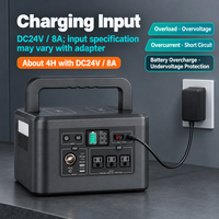 Station d'alimentation portable 740Wh 800W, alimentation 200000mAh AC DC USB-C, charge sans fil 10W, écran LCD pour usage extérieur et domestique