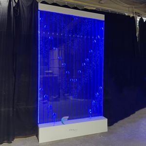 Moderna pared de burbujas de agua con cambio de color LED para dividir salas o pasillos - Product Image 1