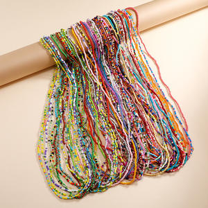 अफ्रीका के लोचदार बीज बिकनी बॉडी पेट श्रृंखला रंगीन अफ्रीकी क्रिस्टल कमर की वयस्क शरीर श्रृंखला - Product Image 5