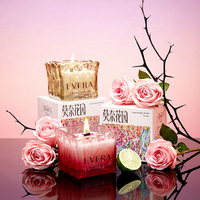 Coffret Cadeau de Bougies Parfumées de Luxe Oshine Wave en Verre pour Aromathérapie, Bougies en Cire de Soja, Idéal pour Mariage, Anniversaire, Fêtes, Cadeau pour Invités