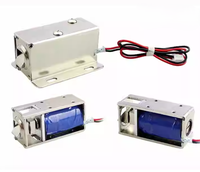 Serrure électromagnétique DC compacte LY03, loquet solénoïde rétractable 12V/24V, s'ouvre à l'alimentation, pour porte d'armoire