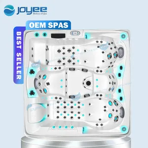 JOYEE-Spa de luxe avec jacuzzi, spa de massage en plein air, hydro balboa, jets à led, avec jacuzzier