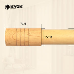 Barra de Cortina Moderna de Metal KYOK, Color a Juego, Fácil de Instalar para Sala de Estar, Cocina y Dormitorio - Product Image 4