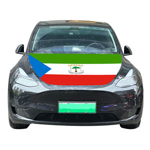 批发120x150cm厘米赤道几内亚汽车发动机罩罩国旗价格实惠耐磨耐用汽车发动机罩罩 - Product Image 2