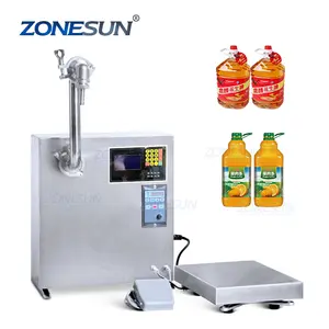 Zonesun ZS-GPW1 bomba de engrenagem de cabeça única, semi automática, grande fluxo, líquido, quantitativo, máquina de enchimento