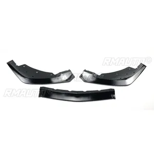 Pour Ford Mustang MP Concepts GT500 2015-2022 : Lame de pare-chocs avant, séparateur, spoiler, diffuseur, style fibre de carbone noir brillant - Product Image 5