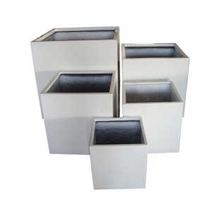 Fournisseur vietnamien – Style classique pour créer des espaces verts – Ensemble de 7 pots de jardin en fibre de verre (jardinières et pots) - Product Image 1