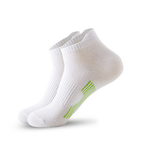Chaussettes de sport pour la course à pied, chaussettes bateau <span class=keywords><strong>anti</strong></span>-friction en coton, absorbant la transpiration du talon - Product Image 4