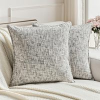 Housse de coussin décorative de style tissé à la main, en polyester