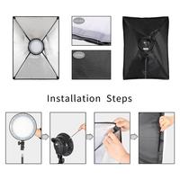 Réflecteur en polyéthylène haute performance SH Brand 50x70cm pour kit d'éclairage LED photographique et accessoires de studio photo