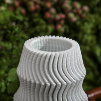 Nouveau Style 3D Vase Art Table Décoratif Blanc Vase En Céramique Moule Pour La Décoration Intérieure fleur