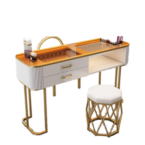 Muebles de Diseño Moderno para Salón de Uñas, Sillas de Manicura de Madera, Mesas de Manicura, <span class=keywords><strong>Mesa</strong></span> de Uñas al por Mayor para Salón de Belleza - Product Image 2