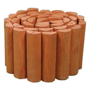 Clôture courte en bois de jardin Bordure de paysage extérieure Bordure décorative flexible Clôture en rouleau en bois pour cour pelouse - Product Image 1