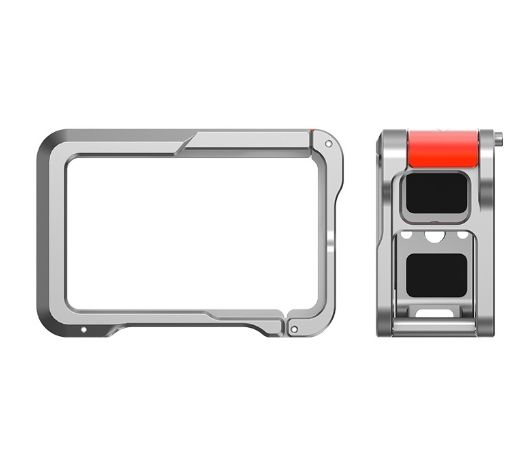 Hongdak Suitable for DJI ACTION3/4/5Pro Quick Release Metal Cage Sports Camera Cage Expansion Accessories