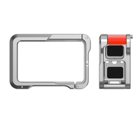 Hongdak adapté pour DJI ACTION3/4/5Pro Cage en métal à dégagement rapide accessoires d'extension de Cage de caméra de sport
