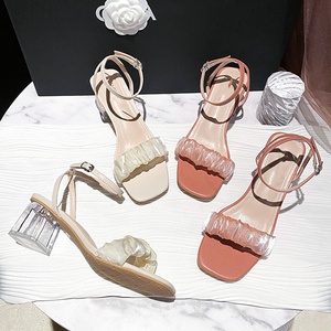 Wear 2024 New Chunky Single <strong>Shoes</strong> Square/Pointed Toe <strong>Heels</strong> for Women Summer Lightweight Breathable Stylish Office Party - Product Image 3