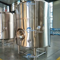 Cuve à bière isolée en acier inoxydable de 100L à 50000L avec enveloppe isolante pour le stockage et la carbonatation, compatible eau