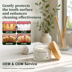 2PCS OEM/ODM Poudre dentifrice reminéralisante sans fluor, saveur menthe, avec hydroxyapatite, nettoyage doux des <span class=keywords><strong>dents</strong></span>, haleine fraîche O - Product Image 5