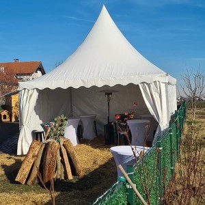 Tente Pagode Haut de Gamme en PVC Blanc sur Mesure pour Banquets Extérieurs, Festivals, Réceptions et Événements Commerciaux - Product Image 2