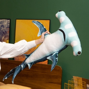 Animal en peluche-Compagnon réconfortant-Animal en peluche ultra doux Animaux de la mer-<span class=keywords><strong>Requin</strong></span> <span class=keywords><strong>marteau</strong></span> réaliste de 55cm - Product Image 6