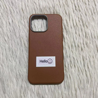 Für Samsung A05s A04e A14 Modische TPU-Leder-Handyhülle für iPhone 17 16 15 14 13 Pro Max Luxuriöses Hello Face Design Handyhülle