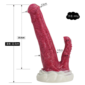 Consolador de doble cabeza de NNSX-5024 para mujer y hombre, pene realista y grueso, <span class=keywords><strong>Vagina</strong></span> de inserción de silicona, novedad de 2022 - Product Image 1