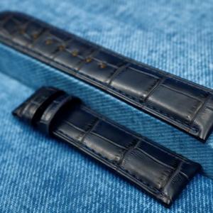 Correa de Reloj Vintage Retro de Cuero de Cocodrilo Genuino Hecha a Mano de 20mm 22mm 24mm 26mm, Correa de Piel de Caimán Auténtica - Product Image 2