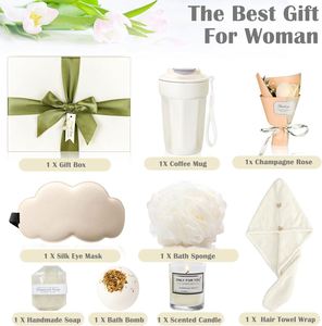 Ensemble cadeau de serviettes de séchage pour cheveux, cadeau de spa, cadeau d'anniversaire, cadeau de fête pour femmes, Noël, Saint-Valentin, fête des mères, ensemble cadeau de mariage - Product Image 2