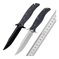 Couteaux pliants de poche ambidextres G10 Daily Carry Rugged EDC avec lame en acier inoxydable