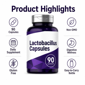 Capsules de suppléments probiotiques OEM pour la santé intestinale, Lactobacillus pour la digestion et l'immunité, marque privée pour adultes, GMP - Product Image 5