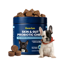 Friandises Probiotiques OEM pour Chiens Atteints d'Allergies avec Colostrum, Prébiotiques et Levures pour l'Équilibre, Soutien de la Peau et du Pelage, Complément Alimentaire pour Chiens – Fabricant
