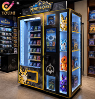 Distributeur automatique de cartes à collectionner TCG Mini YOUMI avec paiement par code QR pour petits articles, cartes TCG, Yu-Gi-Oh, cartes sportives, vente de boîtes de paquets individuels
